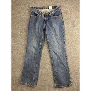 Cruel Girl Jeans Juniors 5S Blue Mid Rise Slim Straight Denim Ankle Zip 28x30